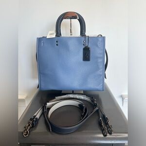 Coach Rogue In Colorblock Pewter/Washed Chambray Multi